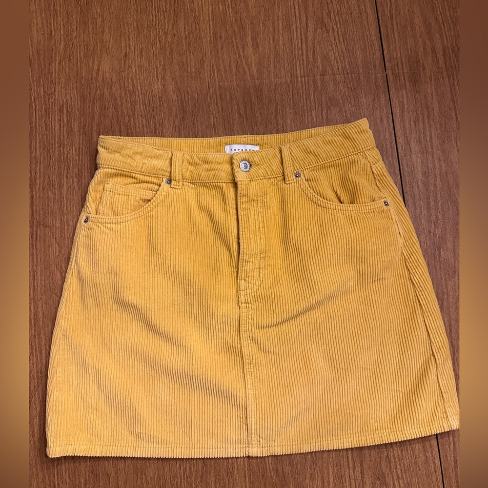 Topshop Corduroy Skirt